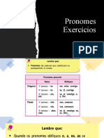 Pronomes - Exercícios