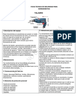 Ficha Tecnica de Seguiridad de Herramientas