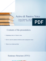 Active and Passive Voice PPT