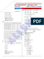 Final Jee-Main Examination - January, 2023: Mathematics Test Paper With Solution