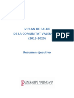 Plan de Salud de La Comunidad Valenciana