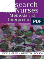 Research For Nurses Methods and Interpretation
