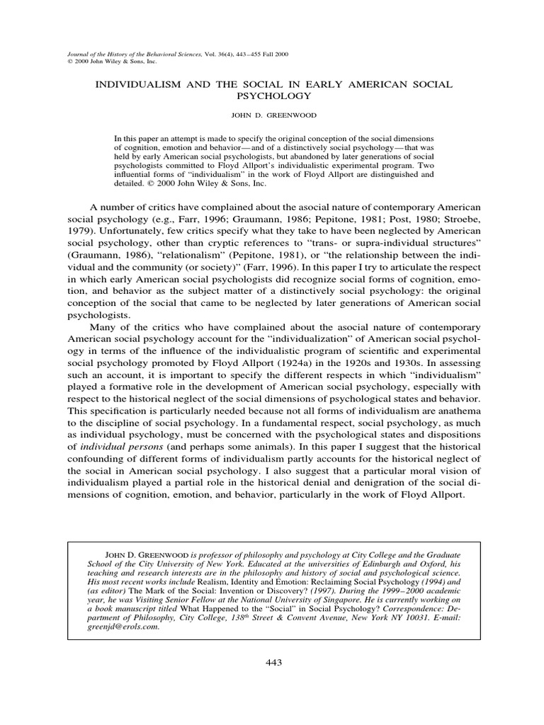 j-history-behavioral-science-2000-greenwood-individualism-and-the