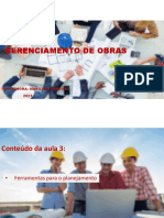 Gerenciamento de Obras - Aula 3