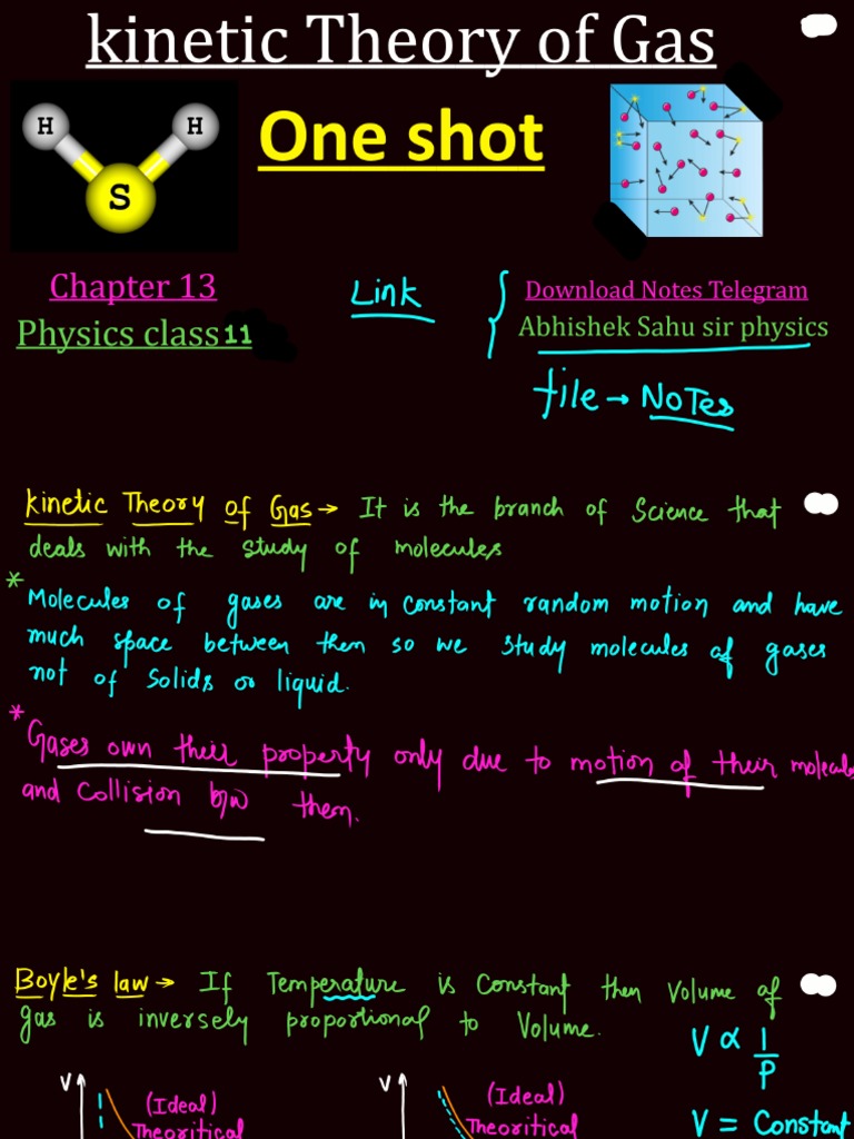 Kinetic Theory of Gas | PDF