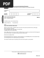 Evm Past Paper For Igcse | PDF