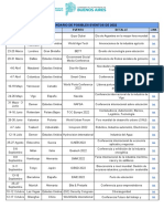 Calendario Eventos 2022