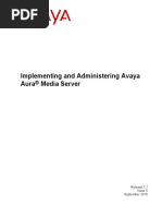 Implementing and Administering Avaya Aura Media Server: Release 7.7 Issue 5 September 2016