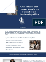 Guía para Conocer Deberes y Derechos Del Funcioanrio Publico