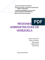 Regiones Administrativas de Venezuela