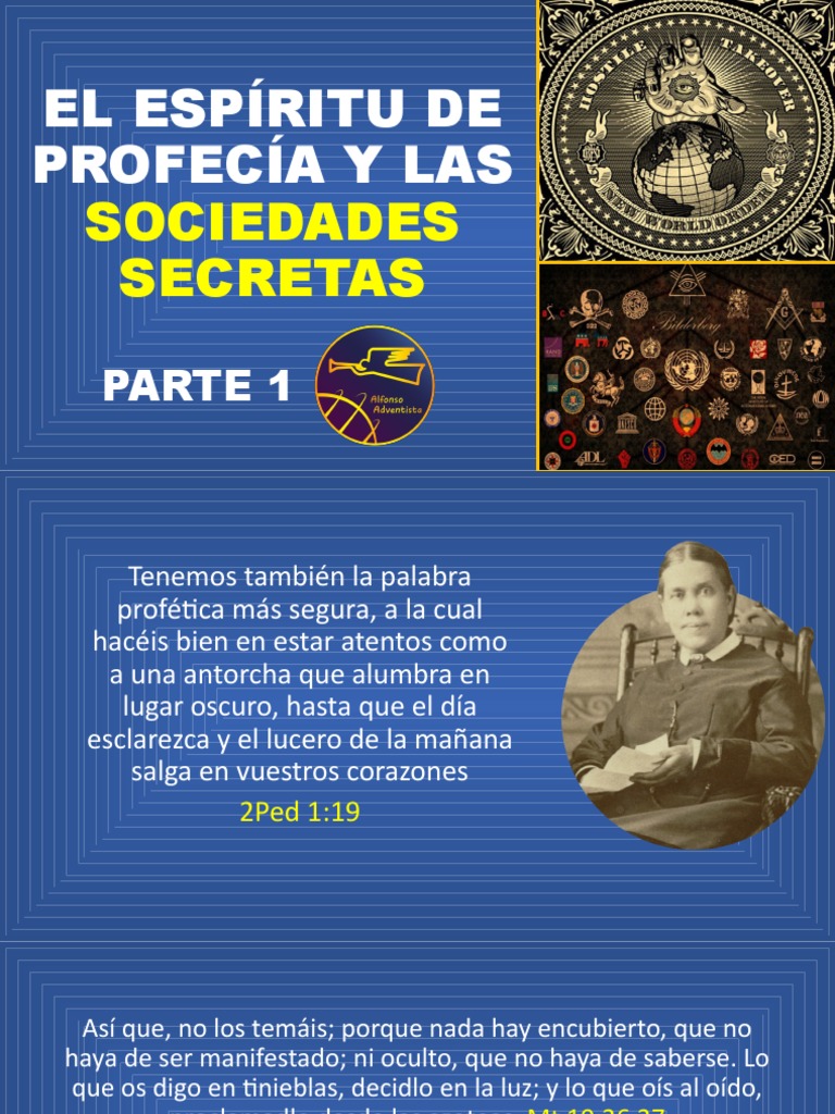 El Espíritu de Profecía y Las Sociedades Secretas PDF Satán