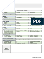 Mental Status Exam Form