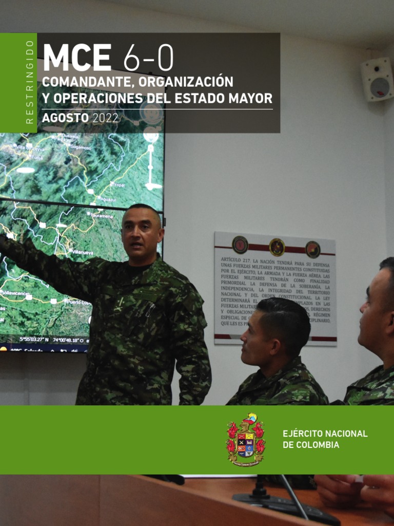 Mce 60 Comandante, Org y Op Del em PDF Personal (militar) Militar
