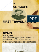 Chapter 4 Jose Rizals First Travel Abroad