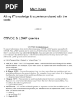 CSVDE & LDAP Queries _ Marc Kean