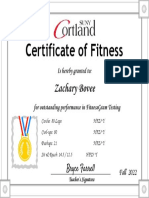 Boveezachary Fitnessgram Certificate