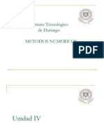 Unidad IV Metodos Numericos