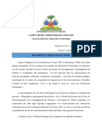 Syllabus Du Cours de Droit Des Collectivites Territoriales, 2023