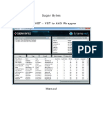 Sugar Bytes. TransVST VST to AAX Wrapper. Manual