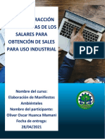 Obtención de sales industriales