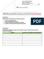 Indicaciones: Lea Detenidamente La Indicación: Aspectos de La Realidad