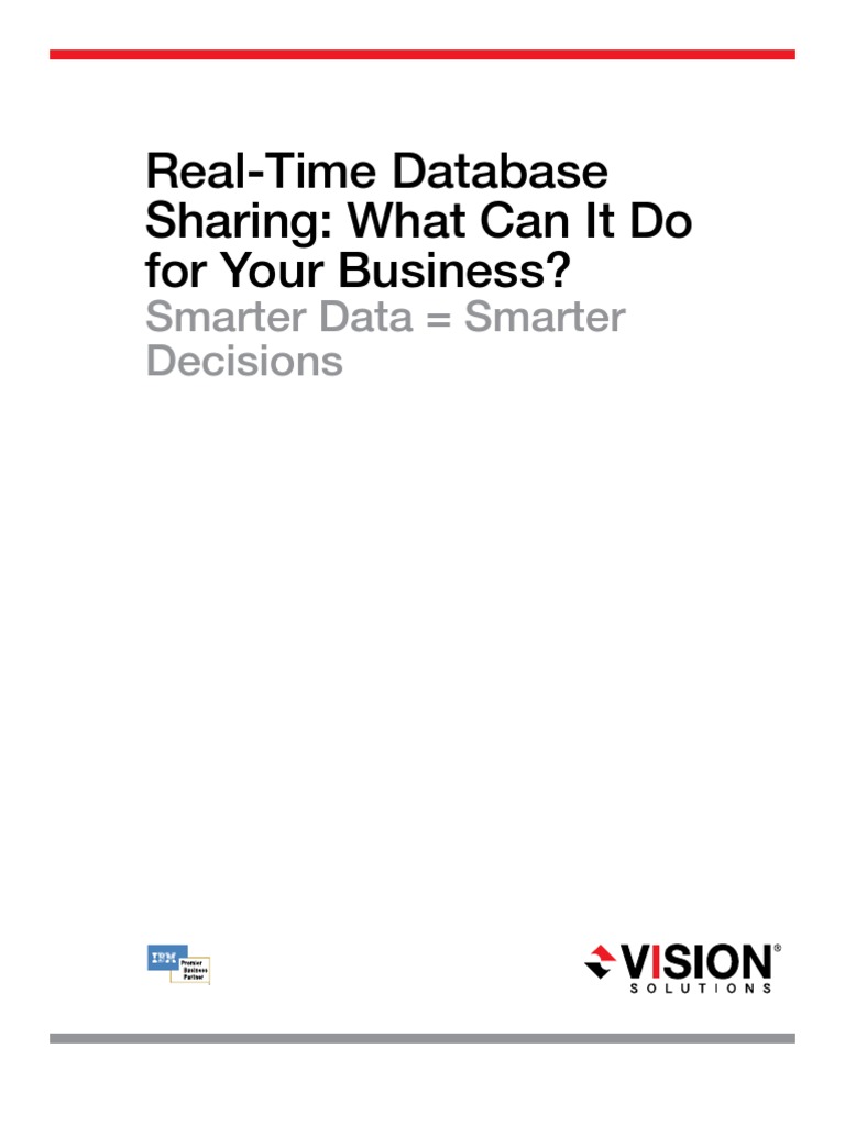 RealTime Database Sharing What Can It Do For Your Business? PDF