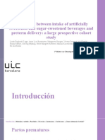Association Between Intake of Artificially Sweetened and Sugar-Sweetened Beverages and Preterm Delivery A Large Prospective Cohort Study