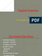 English Grammar The Siple Past Tense