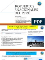 Principales aeropuertos internacionales del Perú