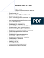 Procedimentos para Start-Up CFC-1100