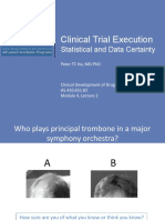 Clinical Trial Execution: Statistical and Data Certainty