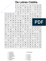 SOPA LETRAS Cistitis