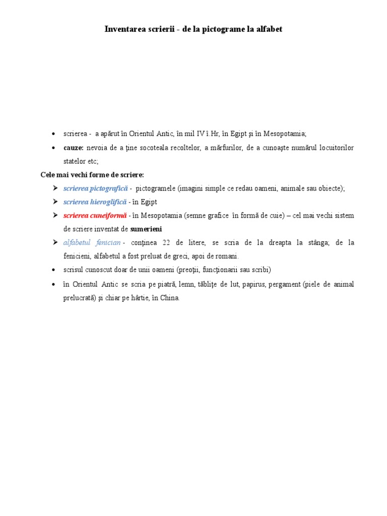 Inventarea Scrierii | PDF