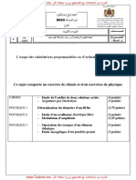 الامتحان الوطني في مادة الفيزياء والكيمياء 2010 علوم رياضية ترجمة فرنسية الدورة الاستدراكية