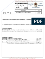الامتحان الوطني في مادة الفيزياء والكيمياء 2013 علوم رياضية ترجمة فرنسية الدورة الاستدراكية (1)