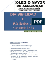 Divisibilidad II (Crietrios de Divisibilidad)