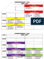 Horario de Clases Musichikos - Febrero 2023