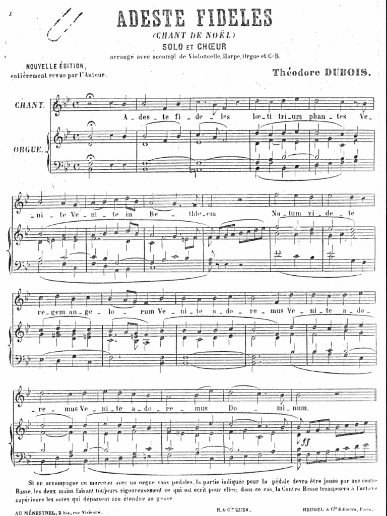 Adeste Fideles Notre Dame PDF