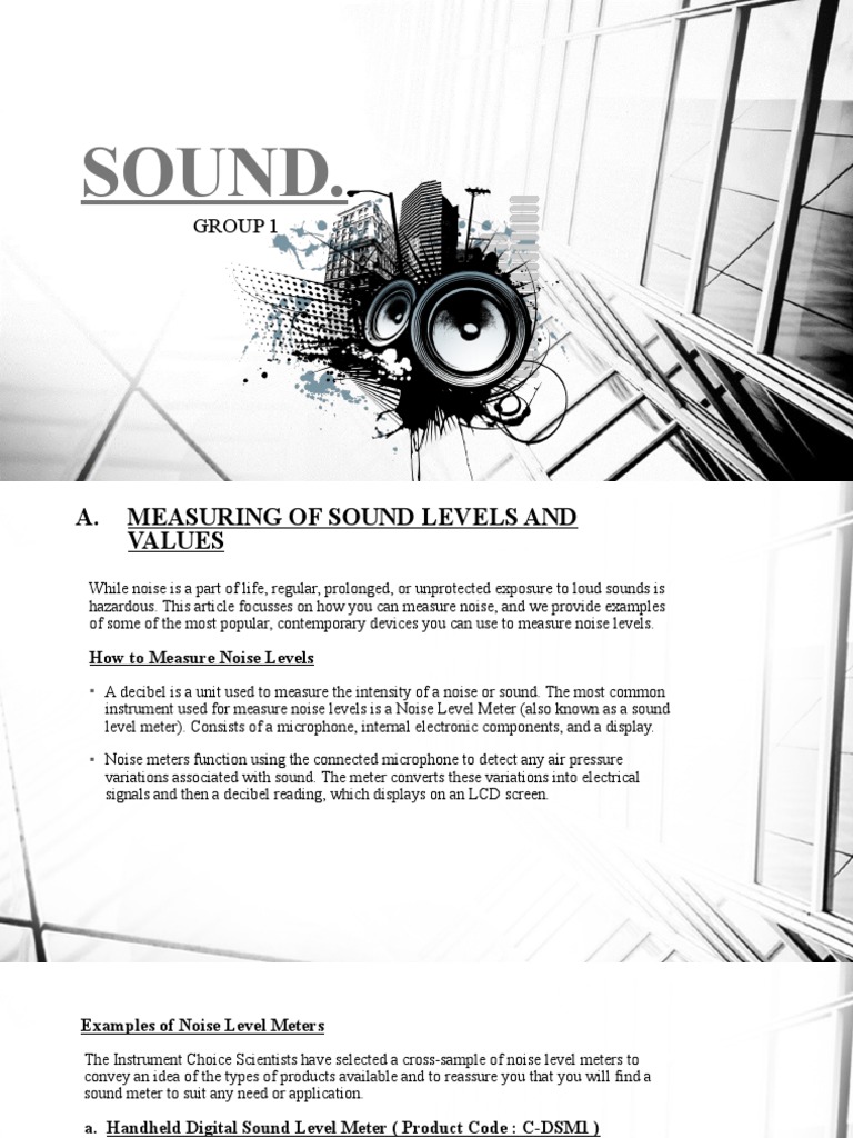 Sound PDF Noise Sound