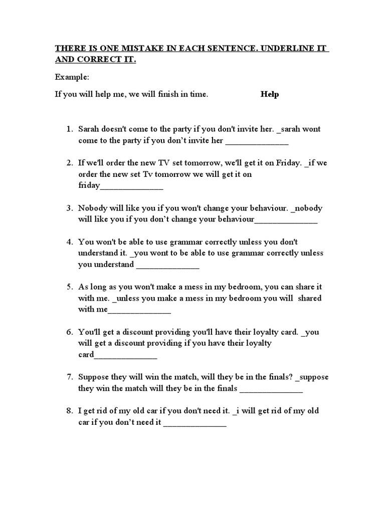 Grammar Mistakes Correction Guide | PDF