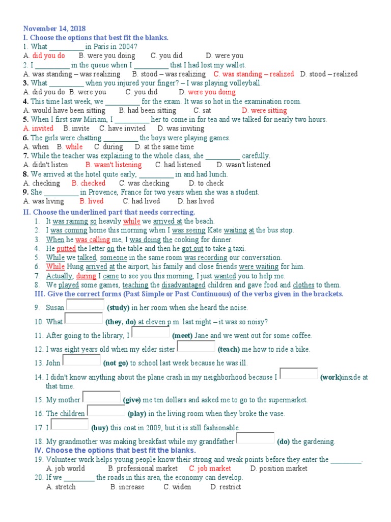 English Grammar Practice Exercises | PDF | Language Arts & Discipline