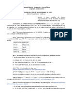 Portaria MTP Nº 4.218 (Nova NR-35)