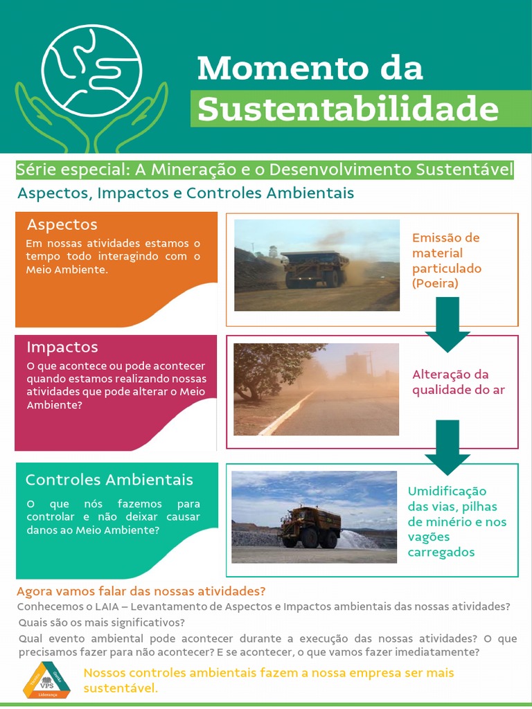 Mineração sustentável: aspectos, impactos e controles ambientais | PDF