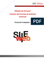 Guía para El Uso Del SIIEWEB - Modulo Personal - Portal Del Trabajador - Solicitud Universal