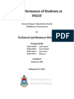 Factors Contributing to Poor Academic Performance at PUCIT