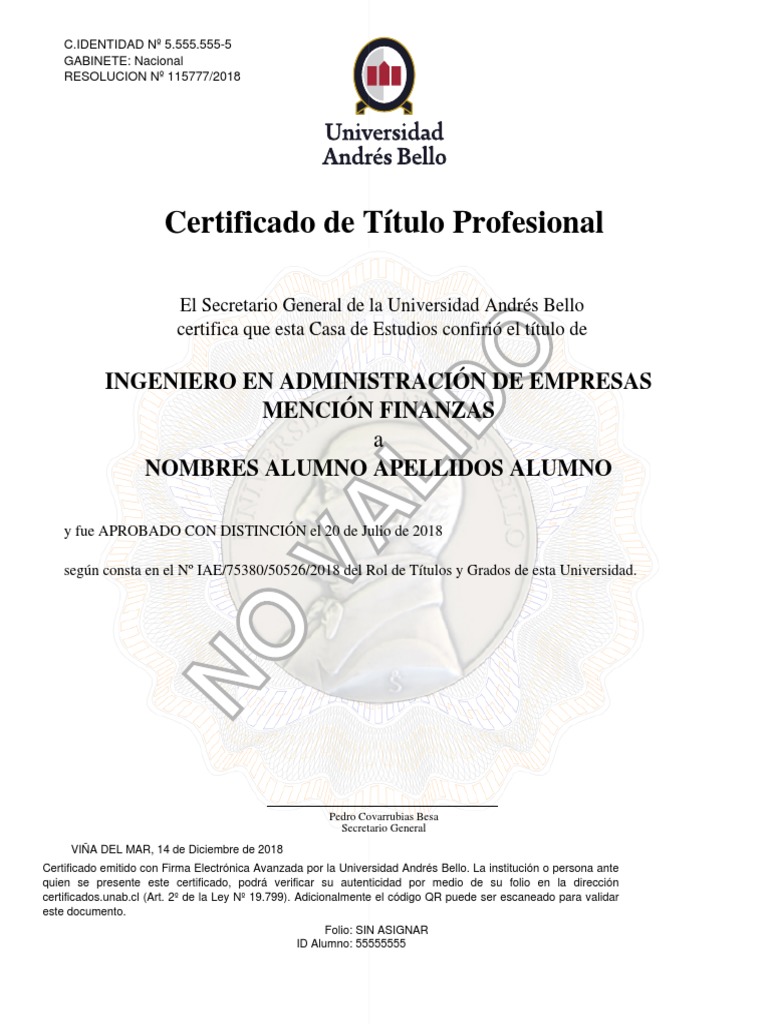 Título de Ingeniero en Administración | PDF