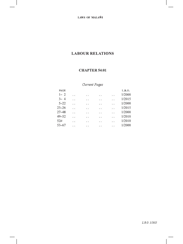 Labour Relations Act Copy PDF Labor Relations Strike Action