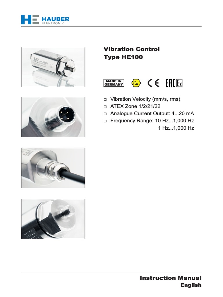 HE100 Manual en PDF Frequency Hertz
