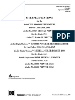 8400, 8600, 8650 Site Specifications