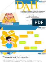 Características de Aprendizaje en Niños Con Tdah en Edades Comprendidas Entre Los 7 9 Años Revisión Sistemática